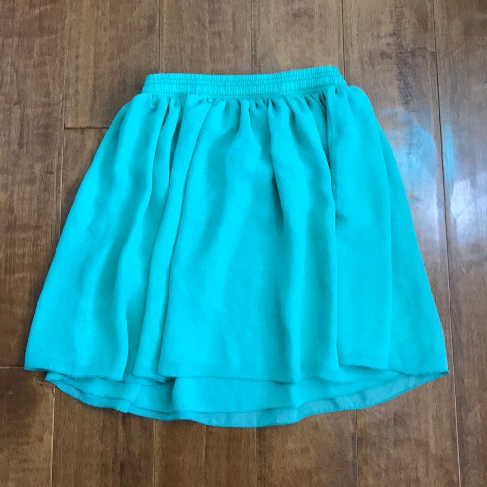 American apparel mint green skirt